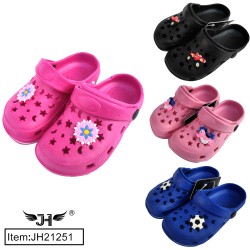 KIDS CLASSIC CLOGS SLIPPER ON WATER SHOES 4 COLORS 48PC/CS