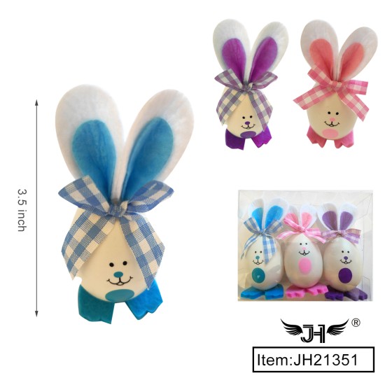 EASTER - EASTER RABBIT EGG (3CT) 8DZ/CS