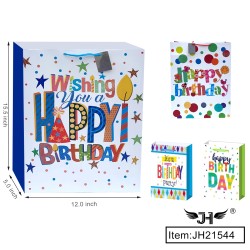 BIRTHDAY GIFT BAG - #4 SIZE L 15.5