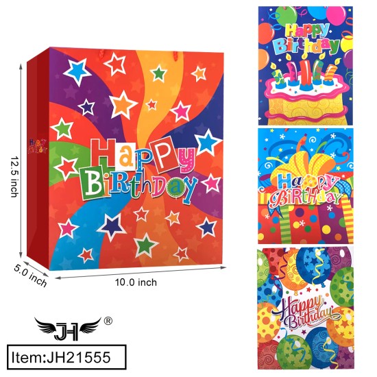 BIRTHDAY GIFT BAG - #3 SIZE M 12.5