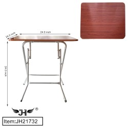 FOLDING TABLE BROWN WOOD 24