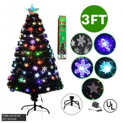 LED CHRISTMAS TREE - 3FT MULTI COLOR LIGHT 6PC/CS