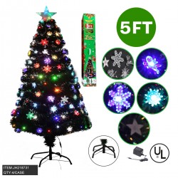 LED CHRISTMAS TREE - 5FT MULTI COLOR LIGHT 6PC/CS