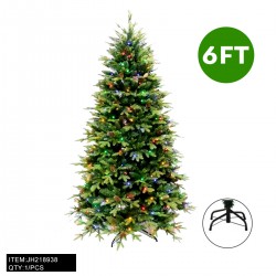 CHRISTMAS TREE-6FT GREEN 900 TIPS 1PC/CS