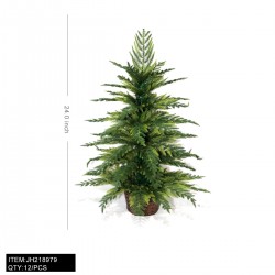 CHRISTMAS TREE - 24 W.VASE 8PC/CS