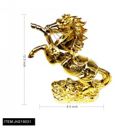 CERAMIC GOLDEN HORSE 12