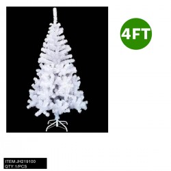 4FT WHITE CHRISTMAS TREE 220 TIPS 1PC/CS