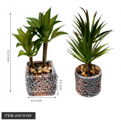 ARTIFICAL GREEN TREE WITH VASE 12