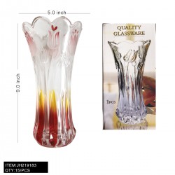 COLOR GLASS VASE  9