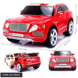 RED BENTLY CHILDREN RIDE ON CAR RED COLOR 1PC/CS