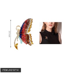 BUTTERFLY DIAMOND EMBRACED BROOCH PIN 25DZ/CS