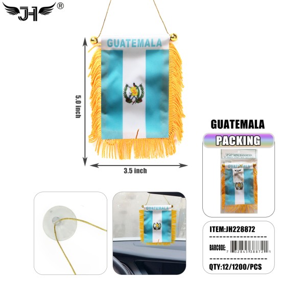 WINDOW HANGING FLAG - GUATEMALA 50DZ/2BX/100DZ/CS