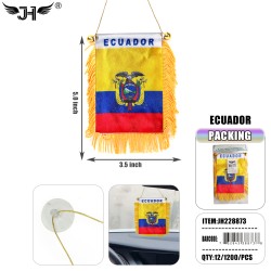 FLAG - WINDOW HANGING ECUADOR 100DZ/CS