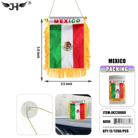 WINDOW HANGING FLAG - MEXICO 50DZ/2BX/100DZ/CS