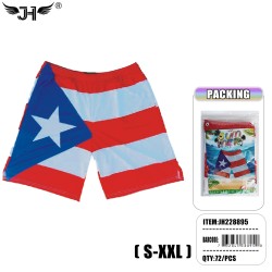 SWIMMING SHORTS PUERTO RICO FLAG  DESIGN S-XXL 6DZ/CS