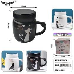 CERAMIC KITTY MUG 4 ASSORT 24PC/CS