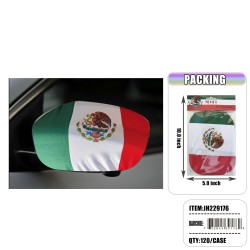 MEXICO FLAG CAR MIRROR COVER 10DZ/CS