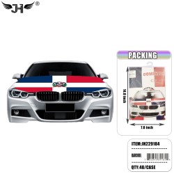 DOMINICAN REPUBLIC FLAG CAR COVER 48PC/CS