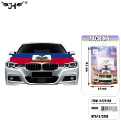 HAITI FLAG CAR COVER 48PC/CS
