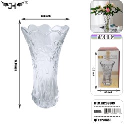 GLASS VASE 12PC/CS