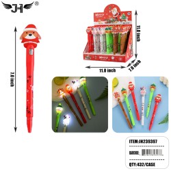 PEN - CHRISTMAS PEN LIGHT UP 4 STYLE MIX (36PC) 12BX/CS