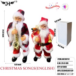 CHRISTMAS SANTA - DANCING & SINGING 6PC/CS