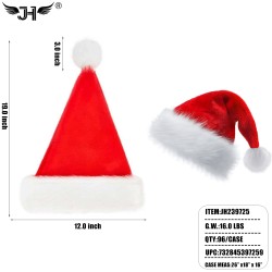 CHRISTMAS HAT - RED 8DZ/CS