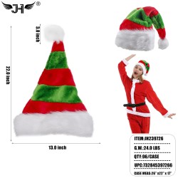 CHRISTMAS HAT - RED & GREEN 8DZ/CS