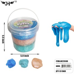 SLIME - CRYSTAL 3 LAYERS OF COLOR 500G 12PC/CS