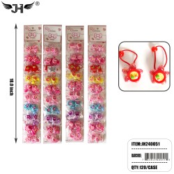 2CT MIX DESIGN CARTOON RUBBER BAND (10PC) 10DZ/CS