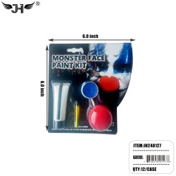 HALLOWEEN MAKE UP CLOWN SET 12PC/CS
