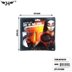 HALLOWEEN MAKE UP DEATH AND GHOST FACE SET 2DZ/CS