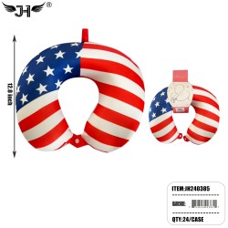 USA FLAG NECK PILLOW 24PC/CS