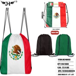 COUNTRY DRAWSTRING BACKPACK - MEXICO 2 COLOR 12DZ/CS