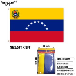 FLAG - 3FTX5FT VENEZUELA FLAG 6DZ/2BX/12DZ/CS