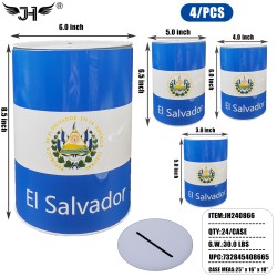 MONEY CAN - EL SALVADOR 4PC SET 24PC/CS