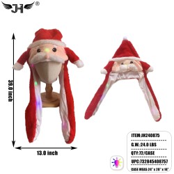 CHRISTMAS HAT - LIGHT UP MOVING EAR 6DZ/CS