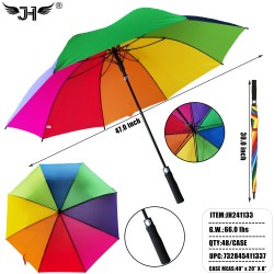 FLAG UMBRELLA - LONG STICK RAINBOW 47