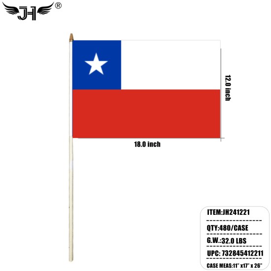 HAND STICK FLAG - 12