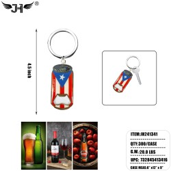 COUNTRY KEY CHAIN - #18 CAN STYLE OPENER PUERTO RICO 25DZ/CS