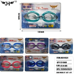 SWIMMING GOGGLE - PVC WATER PROOF MIX 6 COLOR 6DZ/CS