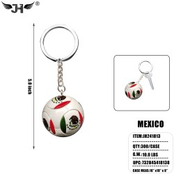 KEY CHAIN - #25 MEXICO SOCCER BALL 25DZ/CS