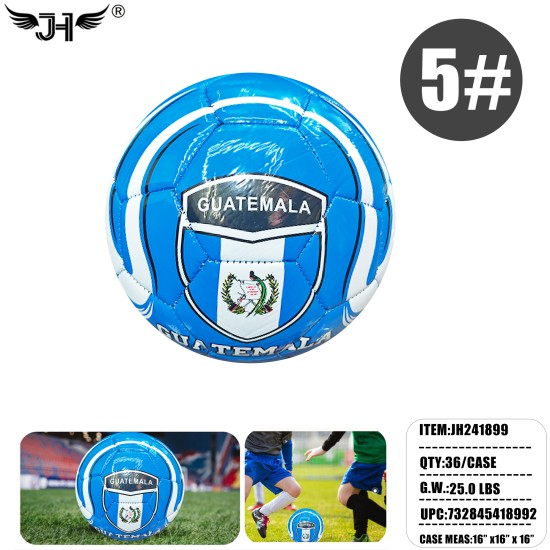 COUNTRY SOCCER BALL - #5 GUATEMALA 36PC/CS