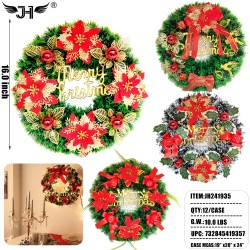WREATH CHRISTMAS DECORATION AVERAGE 4 STYLE MIX 16