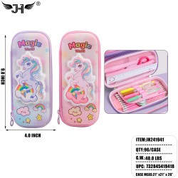 PENCIL CASE - UNICORN 2 COLOR ASST 8DZ/CS