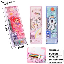 PENCIL CASE - CARTOON 3 STYLE  ASST 8DZ/CS