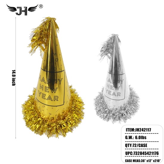 NEW YEAR HAT - PAPER 6DZ/CS