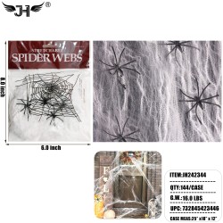 HALLOWEEN - SPIDER WEBS WITH SPIDERS 12DZ/CS