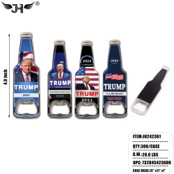 MAGNET - BOTTLE OPENER TRUMP 4 ASST 25DZ/CS