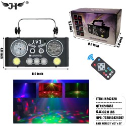 DJ LIGHTS 5 IN 1 WITH REMOTE 12PC/CS